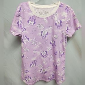 Disney's Mini Mouse purple girls shirt size large (10-12)